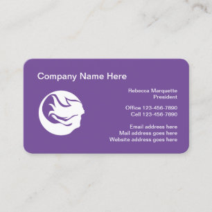Meerjungfrau-Logo-Thema abgerundete Ecken Visitenk Visitenkarte