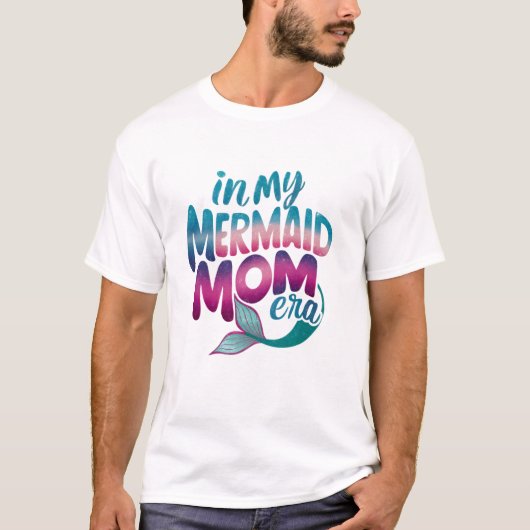 Meerjungfrau Mädchen Mama Muttertag T-Shirt (Vorderseite)