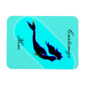 Meerjungfrau Magnet (Horizontal)