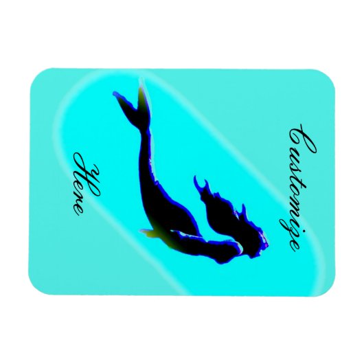 Meerjungfrau Magnet (Horizontal)
