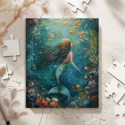 Meerjungfrau-Malerei Puzzle