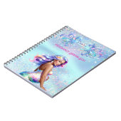 Meerjungfrau Mama Personalisiert Schwangerschaft Notizblock (Linke Seite)