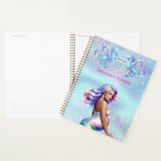 Meerjungfrau Mama Personalisiert Schwangerschaft Planer (Anzeige)