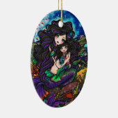 Meerjungfrau-Mama-und Baby-Unterwasserkunst durch Keramik Ornament (Rechts)