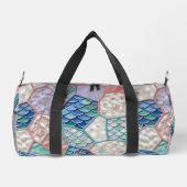 Meerjungfrau Märchen-Faux-Patchwork-Duffel-Tasche Duffle Bag (Rückseite)