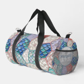 Meerjungfrau Märchen-Faux-Patchwork-Duffel-Tasche Duffle Bag (Rechte Ecke)