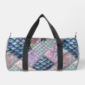 Meerjungfrau Märchen Glitter-Monogramm-Tasche Duffle Bag (Rückseite)