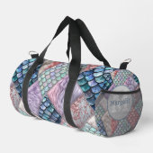 Meerjungfrau Märchen Glitter-Monogramm-Tasche Duffle Bag (Rechte Ecke)