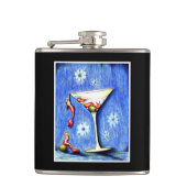 Meerjungfrau Martini Flachmann (Vorderseite)