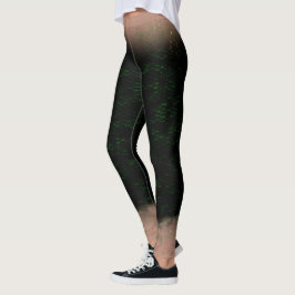 Meerjungfrau-Maßstab gemischt Taille Leggings Nigh