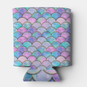 Meerjungfrau Maßstab Japanisches Wasserfarbmuster Dosenkühler (Rückseite)