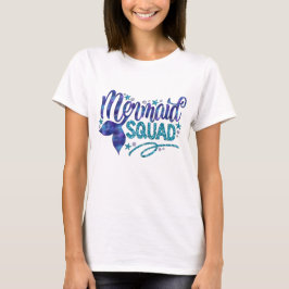 Meerjungfrau - "Meerjungfrau-Gruppe" - aquamariner T-Shirt