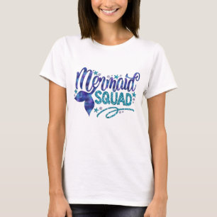 Meerjungfrau - "Meerjungfrau-Gruppe" - aquamariner T-Shirt