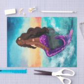 Meerjungfrau / Mermaijets Vintag Antique Decoupage Seidenpapier (Handwerk)