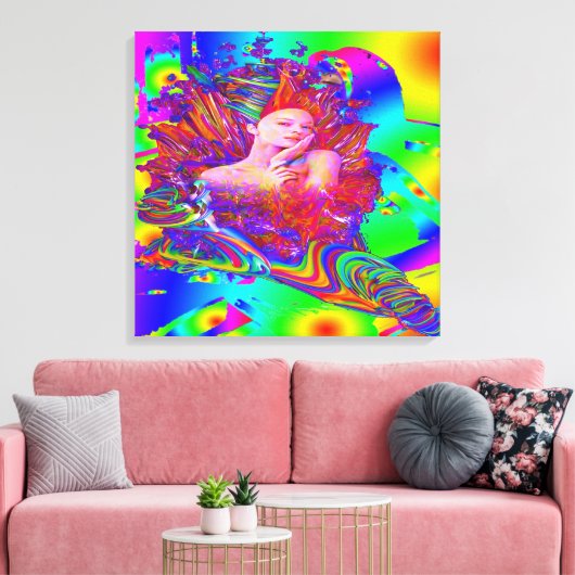 Meerjungfrau-Metamorphose Leinwanddruck (Insitu (Wohnzimmer))