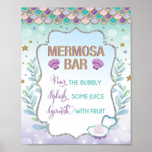 Meerjungfrau Mimosa Bar Mermosa Schild Unter dem M