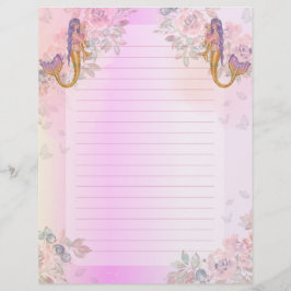 Meerjungfrau mit Babykunst von Renee Lavoie Briefbogen