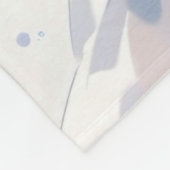 Meerjungfrau mit blauem Haar in einem blauen Kleid Fleecedecke (Ecke)