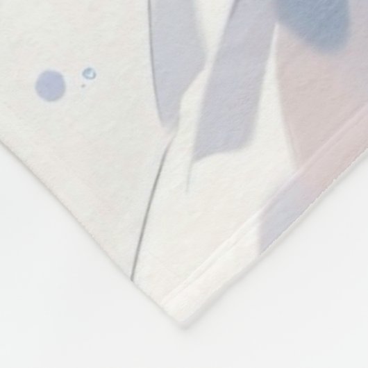 Meerjungfrau mit blauem Haar in einem blauen Kleid Fleecedecke (Ecke)