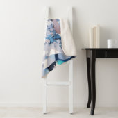 Meerjungfrau mit blauem Haar in einem blauen Kleid Sherpadecke (Beispiel)