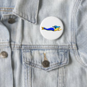 Meerjungfrau mit blauem Schwanz Button (Beispiel)