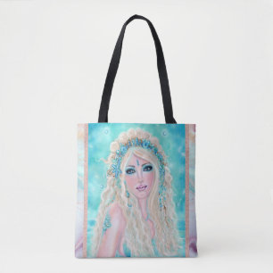 Meerjungfrau mit Blume von Renee Lavoie Tasche
