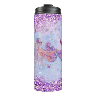 Meerjungfrau mit Blume von Renee Lavoie Thermosbecher