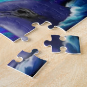 Meerjungfrau mit Delfin Puzzle (Seite)