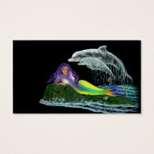 Meerjungfrau mit Delfinen (Rückseite)