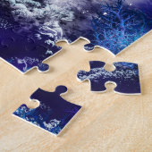 Meerjungfrau mit Delphin-Puzzlespiel Puzzle (Seite)