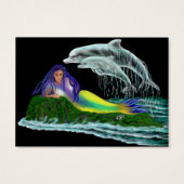 Meerjungfrau mit Delphinen (Rückseite)