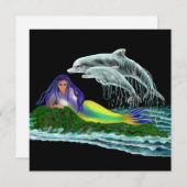 Meerjungfrau mit Delphinen (Vorne/Hinten)