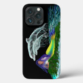 Meerjungfrau mit Delphinen Case-Mate iPhone Hülle (Rückseite)