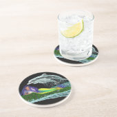 Meerjungfrau mit Delphinen Getränkeuntersetzer (Seite)