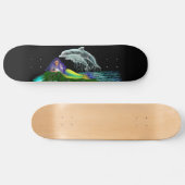 Meerjungfrau mit Delphinen Skateboard (Horizontal)