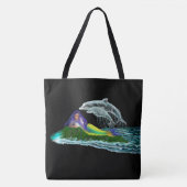 Meerjungfrau mit Delphinen Tasche (Vorderseite)