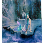 Meerjungfrau mit dem Türkishaar Duschvorhang (Vorderseite)