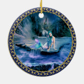 Meerjungfrau mit dem Türkishaar Keramik Ornament (Hinten)