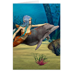 Meerjungfrau mit Dolphin