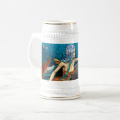 Meerjungfrau mit Dolphin Bierglas (Vorderseite Links)