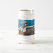 Meerjungfrau mit Dolphin Bierglas (Mittel)