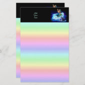 Meerjungfrau mit Dolphin Briefpapier (Vorne/Hinten)