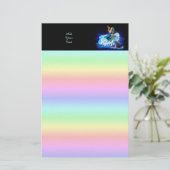 Meerjungfrau mit Dolphin Briefpapier (Stehend Vorderseite)