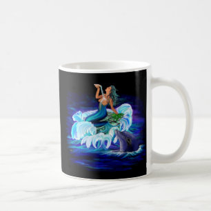 Meerjungfrau mit Dolphin Kaffeetasse