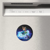 Meerjungfrau mit Dolphin Magnet (In Situ (Geschirrspüler))