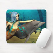 Meerjungfrau mit Dolphin Mousepad (Mit Mouse)