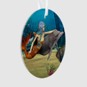 Meerjungfrau mit Dolphin Ornament (Vorderseite)