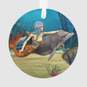 Meerjungfrau mit Dolphin Ornament (Rückseite)