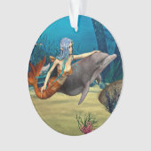 Meerjungfrau mit Dolphin Ornament (Vorderseite)