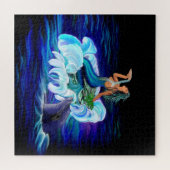 Meerjungfrau mit Dolphin Puzzle (Horizontal)